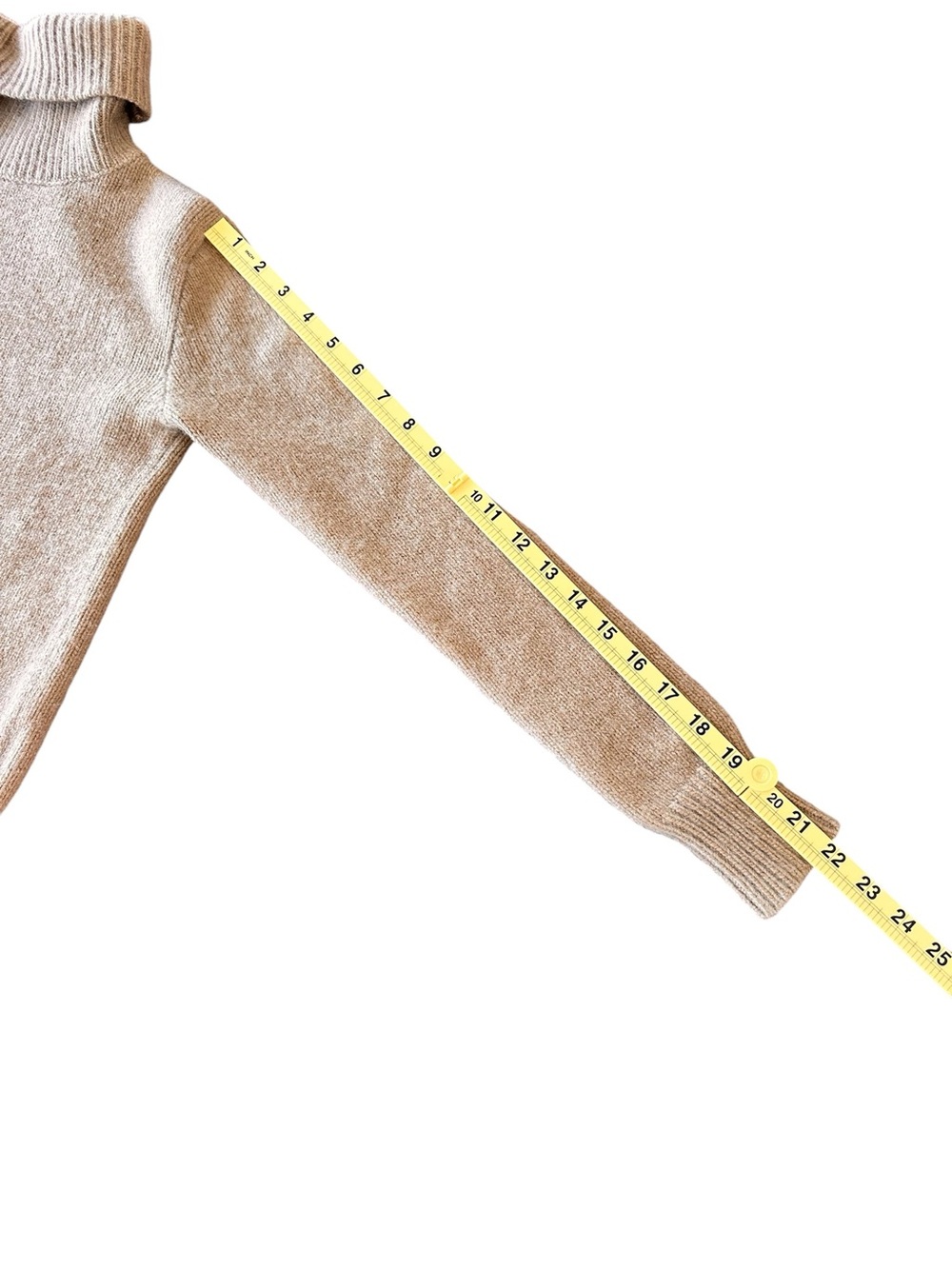 Ralph Lauren Women's Cashmere Wool Turtleneck Sweater Camel Classic Size XS - Picture 9 of 9